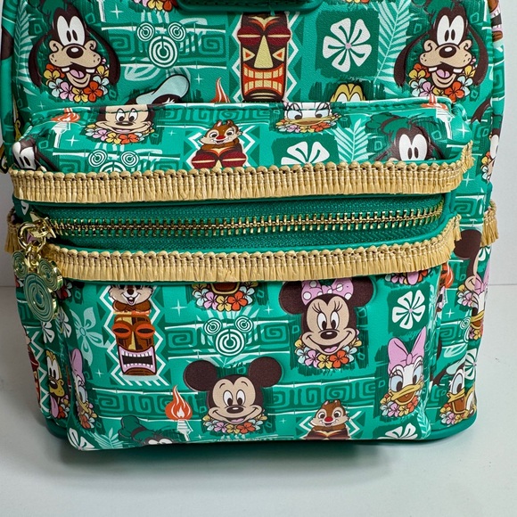 NWT. Loungefly Disney Mickey and Friends Tiki Mini Backpack LE 1000 main image 4